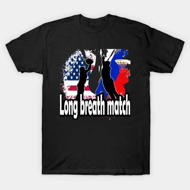 Long breath match : Politics and sport T-Shirt by shop chak